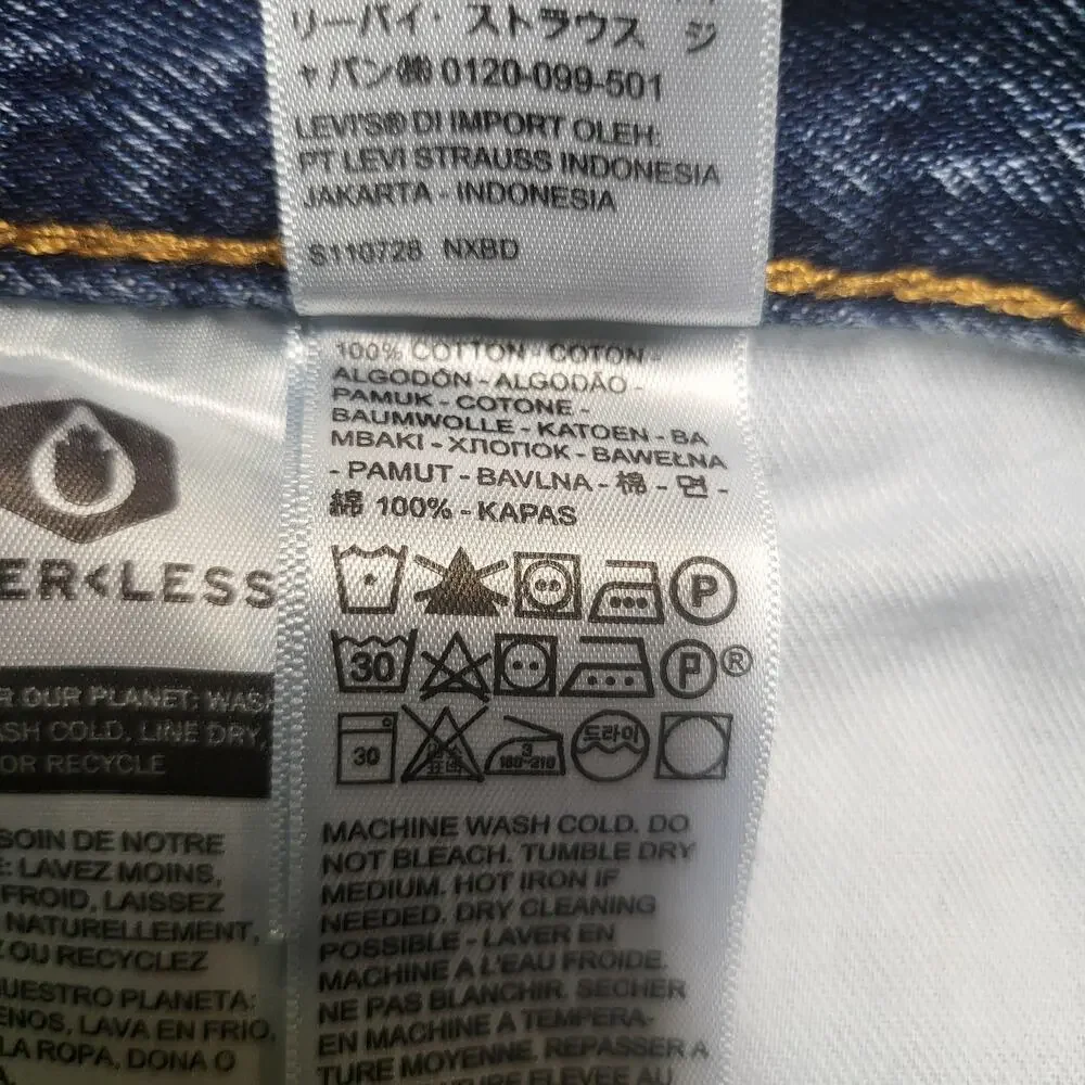Levi's 550 Jeans Mens 44x30 Blue Straight Relaxed Denim Medium Wash Pockets